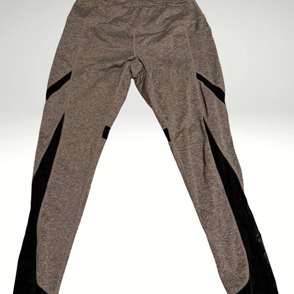 Grey & black mesh leggings - Picture 5 of 8